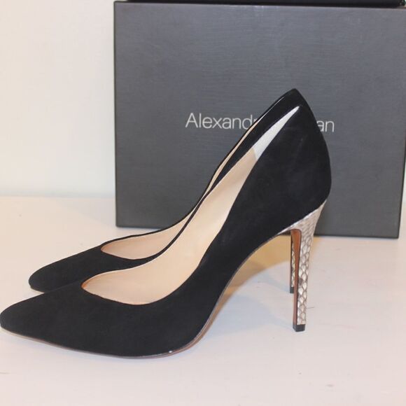 NEW Alexandre Birman Fechado Salto Alto Black/Natural Heels Women’s Size 10 - Picture 6 of 11